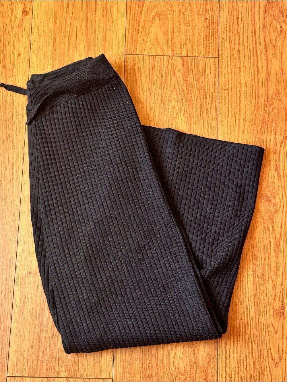Princess Polly Black Ribbed pants